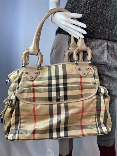 designer diaper bag logo burberry|Burberry diaper bag review.